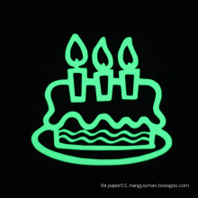 Birthday Cake Sticker Luminous Wall Sticker Glow in the Dark Home Decor Birthday Sticker